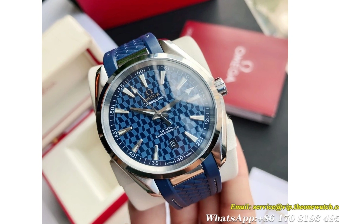 Blue GDF 41mm MY8215+Free SS Terra SS Aqua RU Bracelet Dial 0219